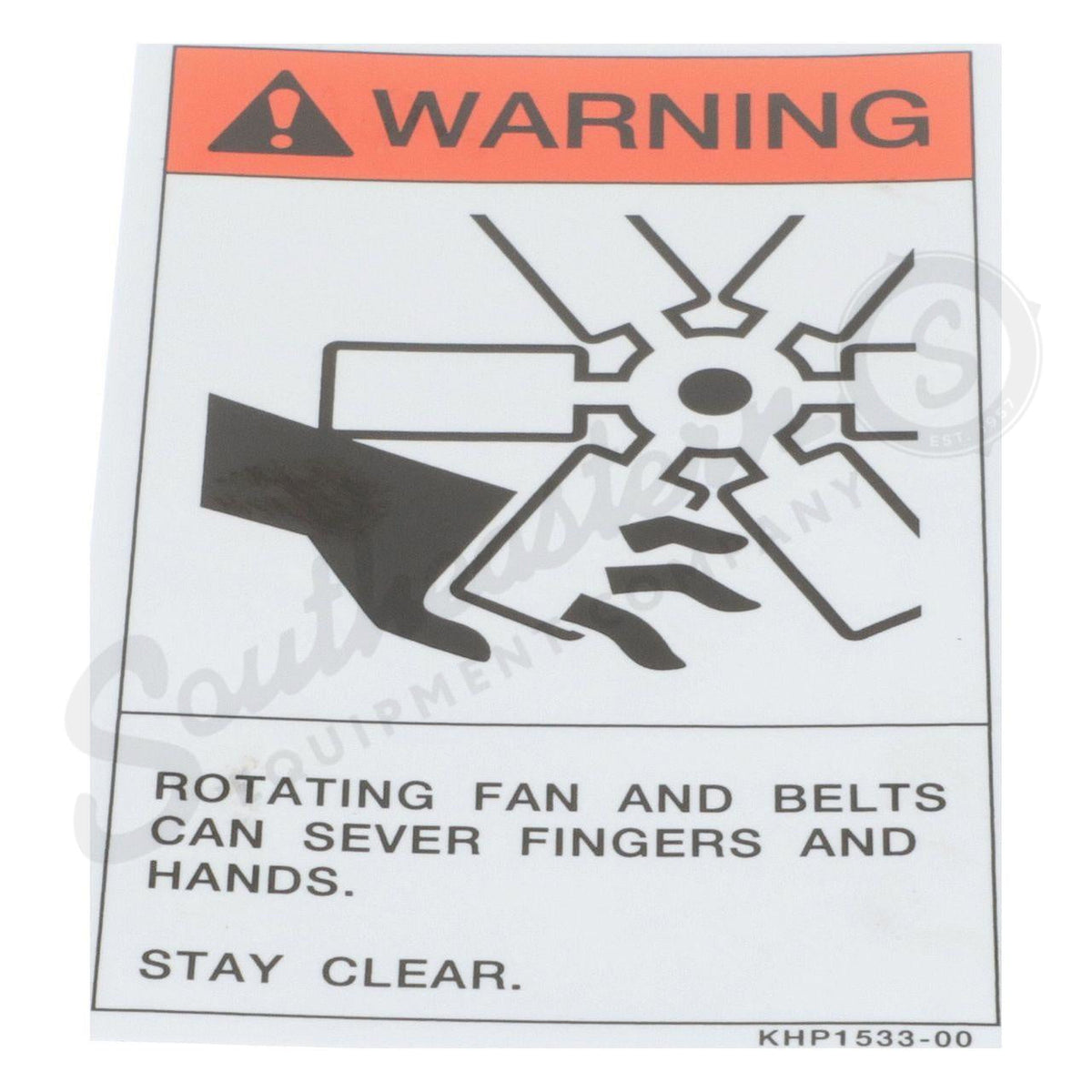 KHP1533 - OEM WARNING LABEL - CASE CONSTRUCTION