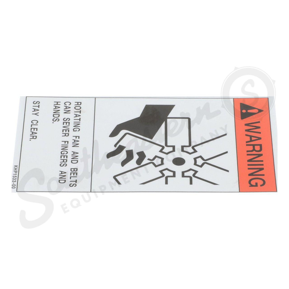 KHP1533 - OEM WARNING LABEL - CASE CONSTRUCTION
