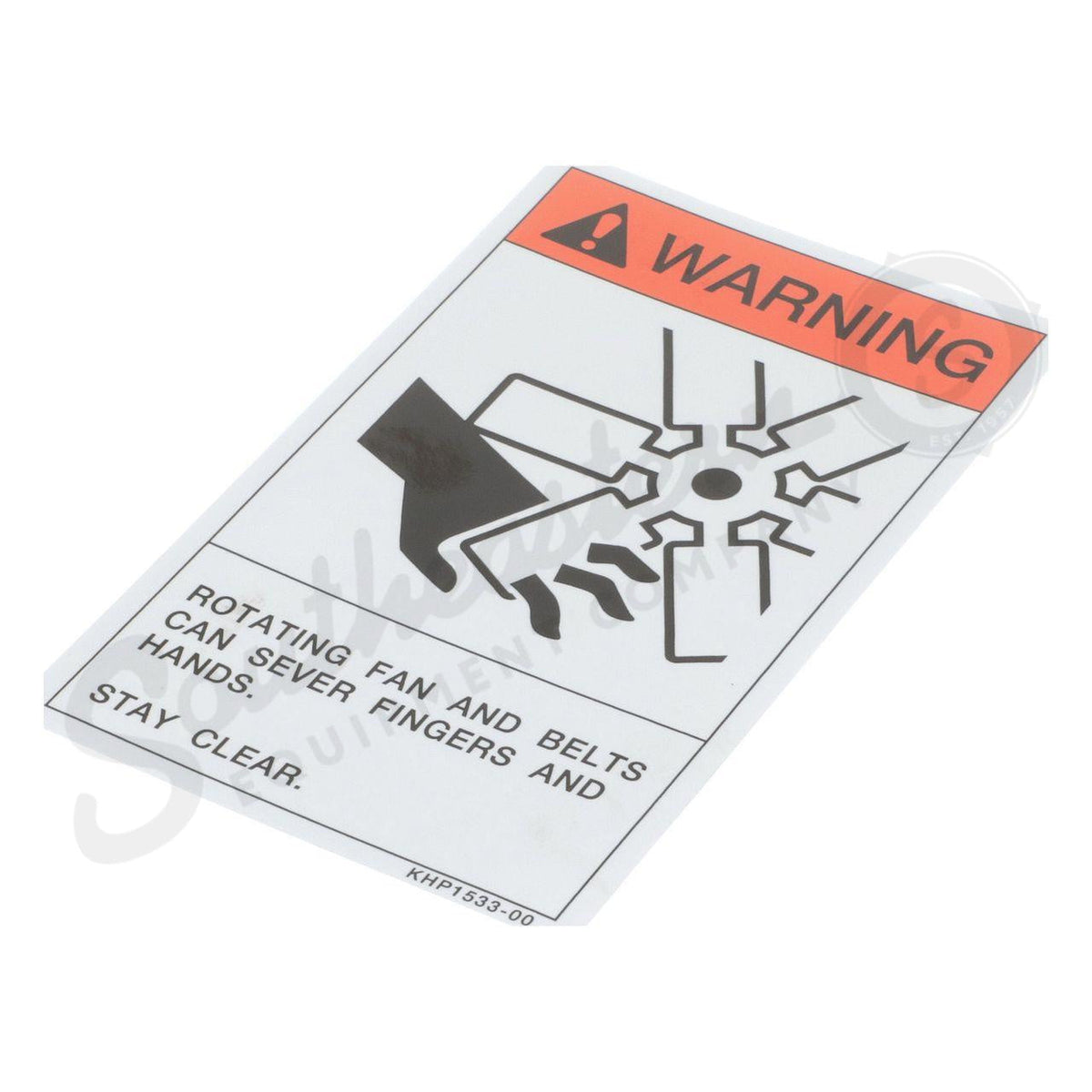 KHP1533 - OEM WARNING LABEL - CASE CONSTRUCTION