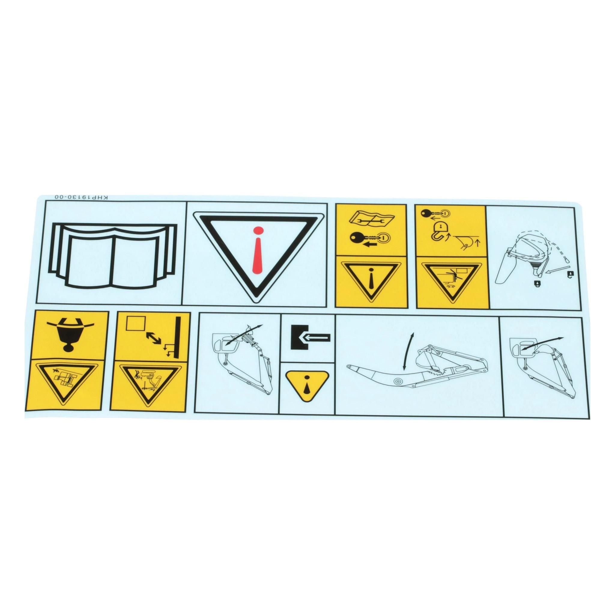 OEM Label #KHP19130 for CASE Construction