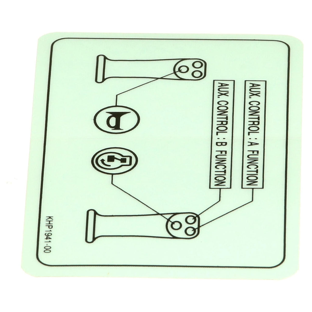 KHP1941 - OEM OPERATING INSTRUCTIONS DECAL - CASE CONSTRUCTION
