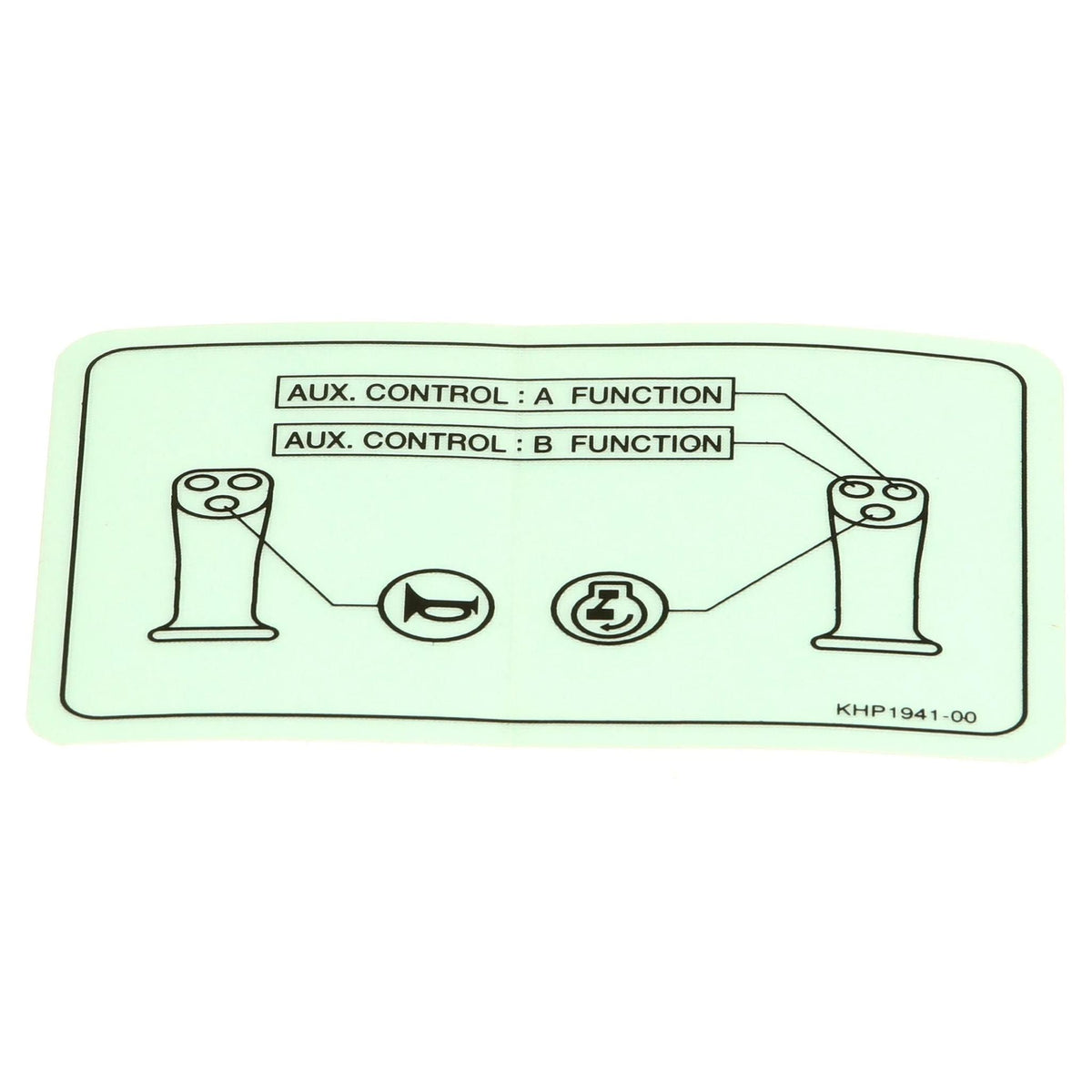 KHP1941 - OEM OPERATING INSTRUCTIONS DECAL - CASE CONSTRUCTION