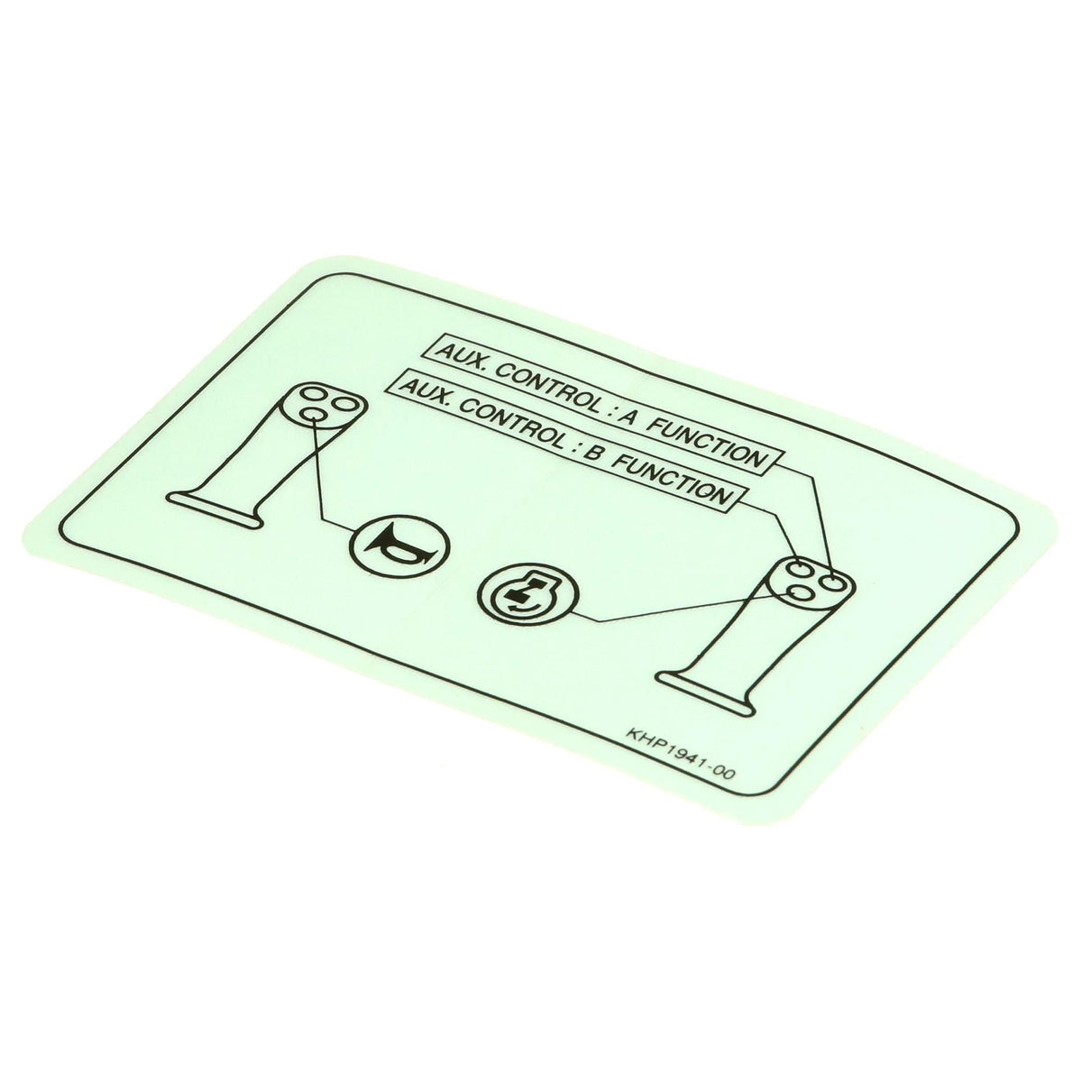 KHP1941 - OEM OPERATING INSTRUCTIONS DECAL - CASE CONSTRUCTION