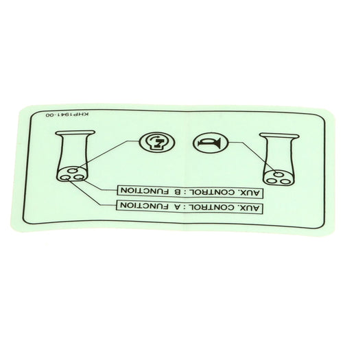 KHP1941 - OEM OPERATING INSTRUCTIONS DECAL - CASE CONSTRUCTION
