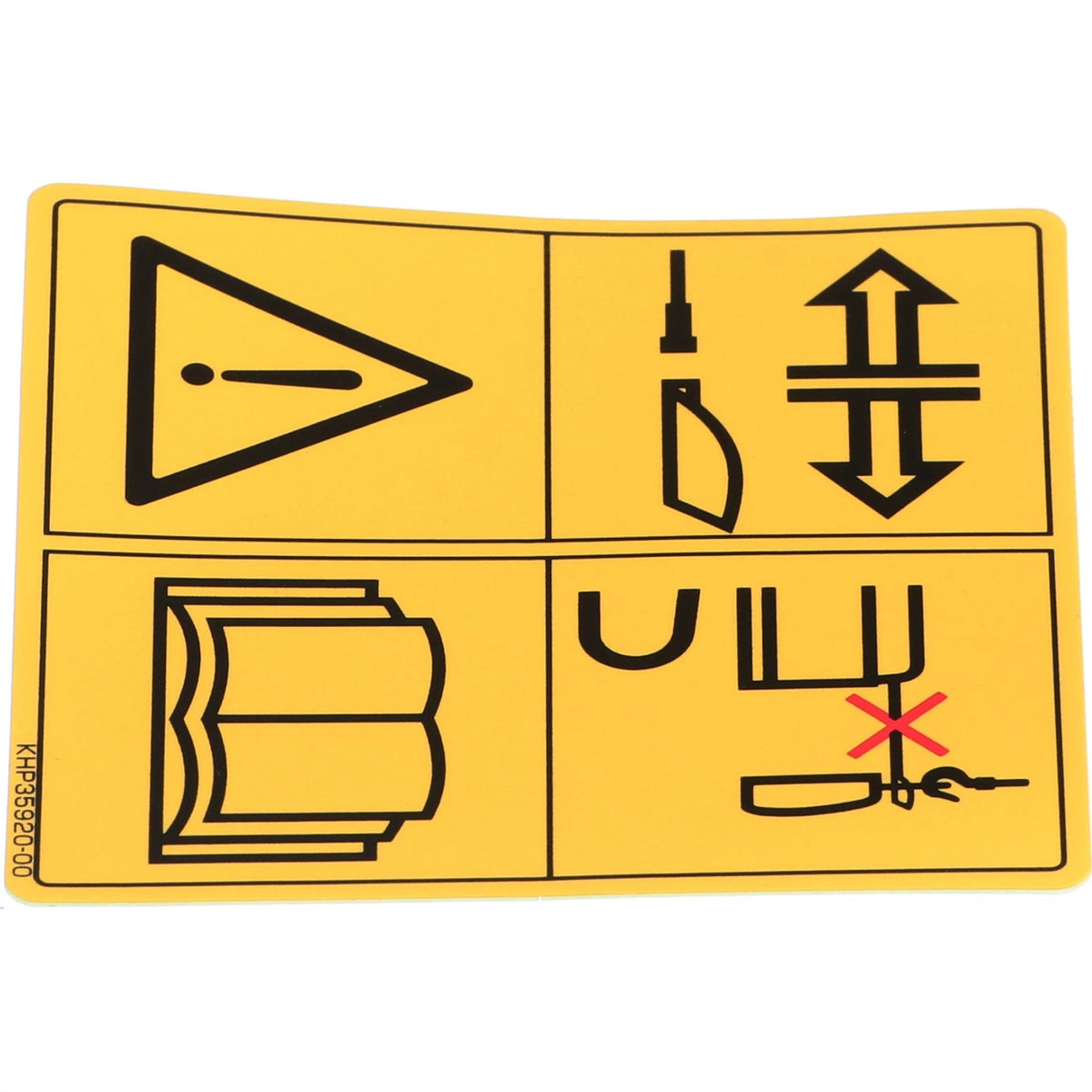 KHP35920 - OEM WARNING DECAL - CASE CONSTRUCTION