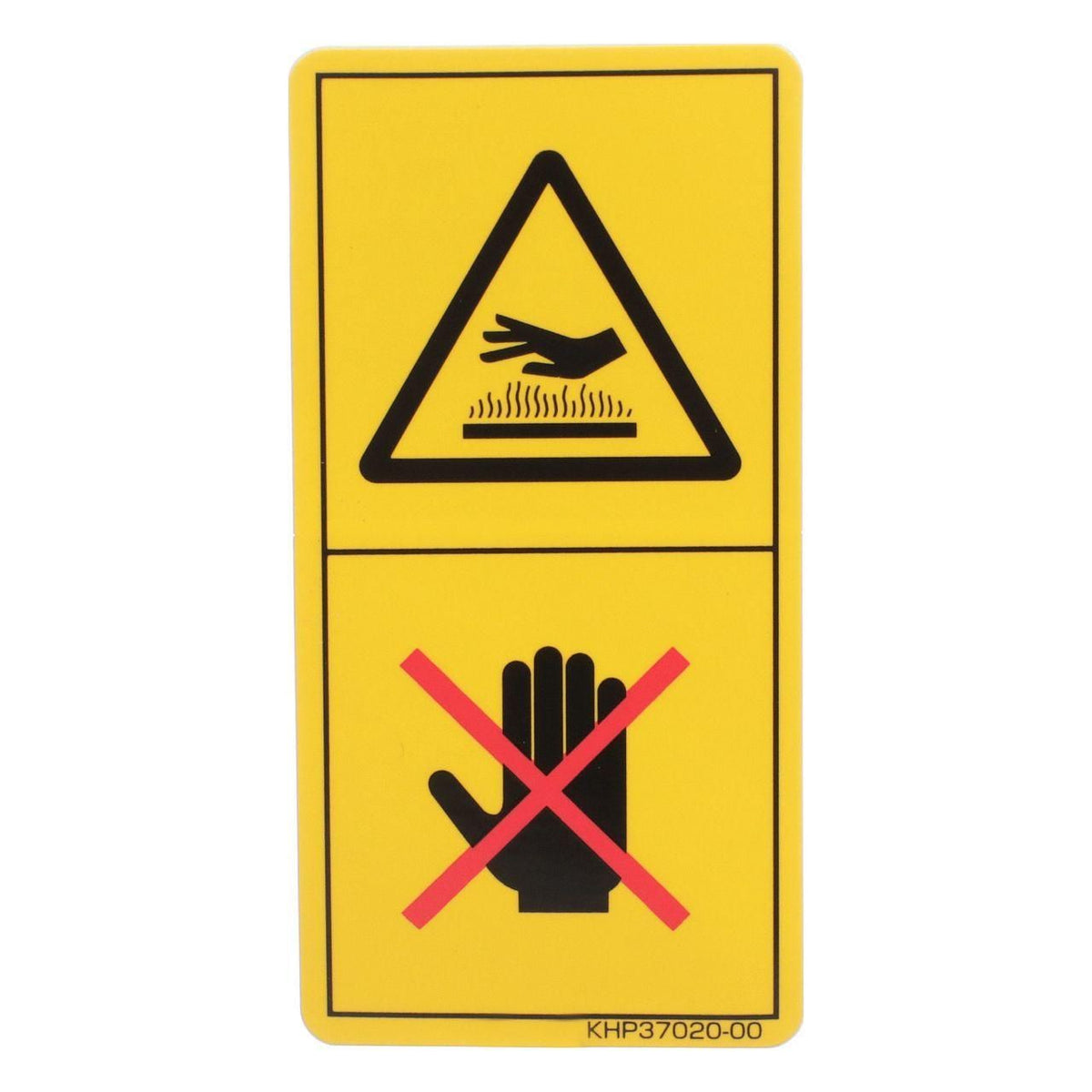 KHP37020 - OEM DECAL WARNING HOT SURFACE - CASE CONSTRUCTION