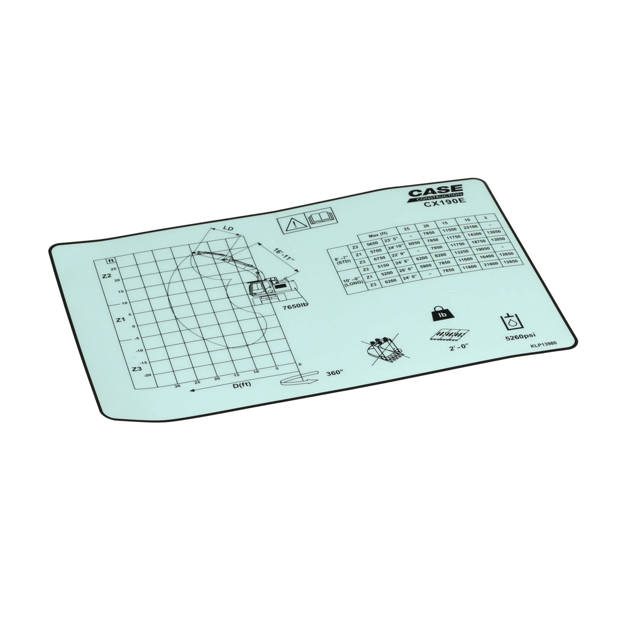 KLP13980 - OEM DECAL - CASE CONSTRUCTION