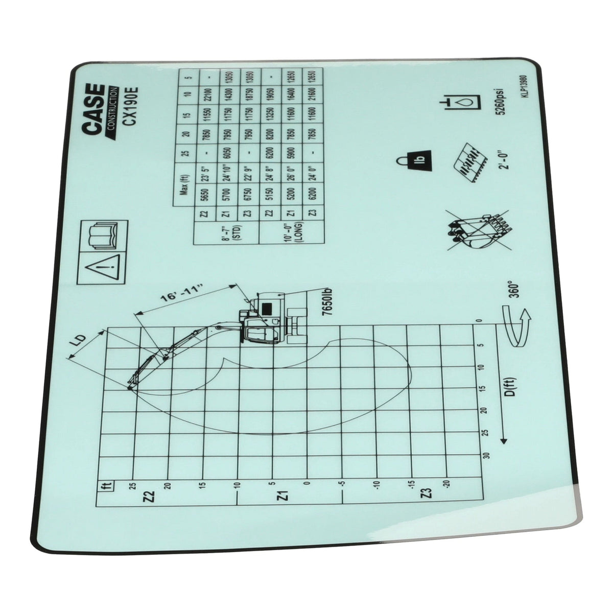 KLP13980 - OEM DECAL - CASE CONSTRUCTION