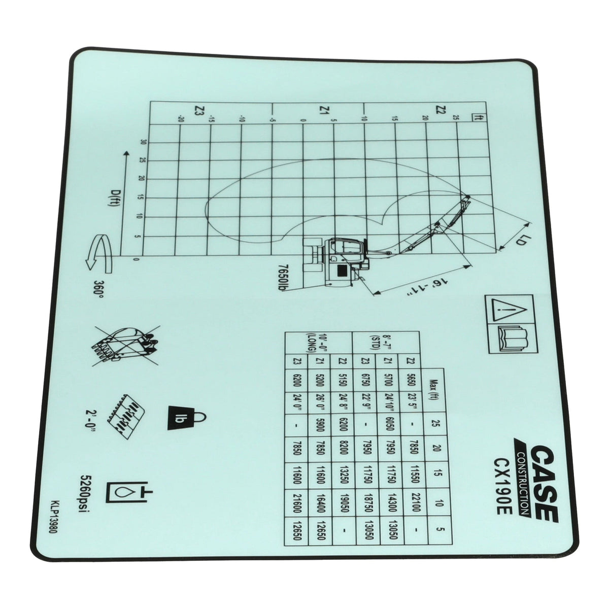 KLP13980 - OEM DECAL - CASE CONSTRUCTION