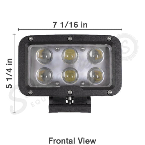 LED6001S - OEM Spotlight 6 Cree LEDS - Case Construction