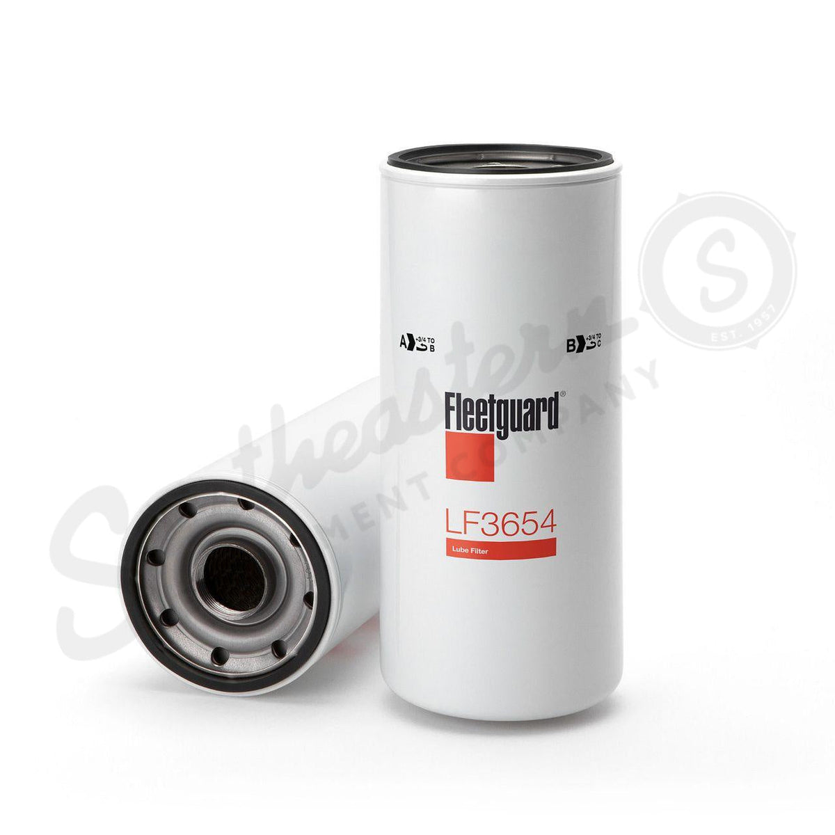 LF3654 - OEM FLEETGUARD SPIN-ON LUBE BYPASS FILTER - CASE CONSTRUCTION