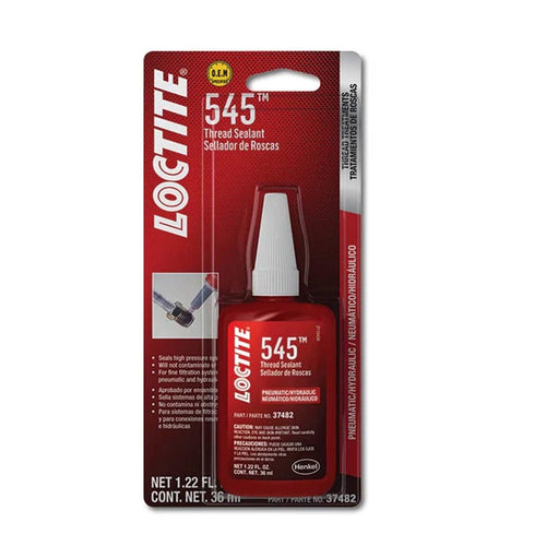 MC37482 - OEM LOCTITE 545 THREAD SEALANT 6-PACK/36 ML BOTTLES - CASE CONSTRUCTION