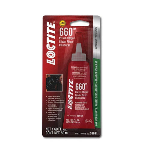 MC38651 - OEM LOCTITE 660 PRESS FIT REPAIR 6-PACK/50 ML TUBES - CASE CONSTRUCTION