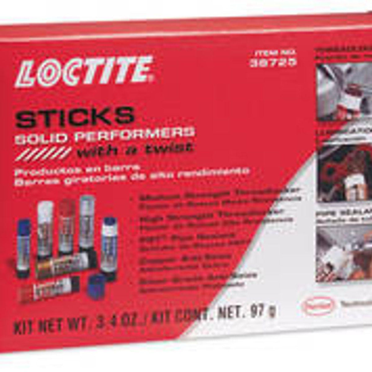MC38725 - OEM LOCTITE THREAD TREATMENT STICKS KIT - CASE CONSTRUCTION