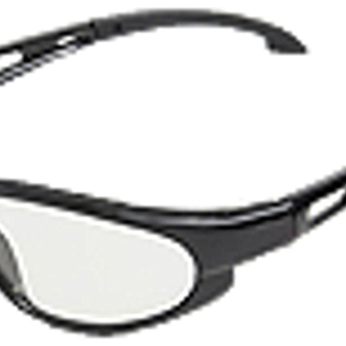 MN111SW - OEM CLEAR LENS SAFETY GLASSES BLACK FRAME - CASE CONSTRUCTION