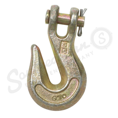 PCC8022455 - OEM TRANSPORT CLEVIS GRAB HOOKS G70 3/8IN YELLOW ZINC - CASE CONSTRUCTION
