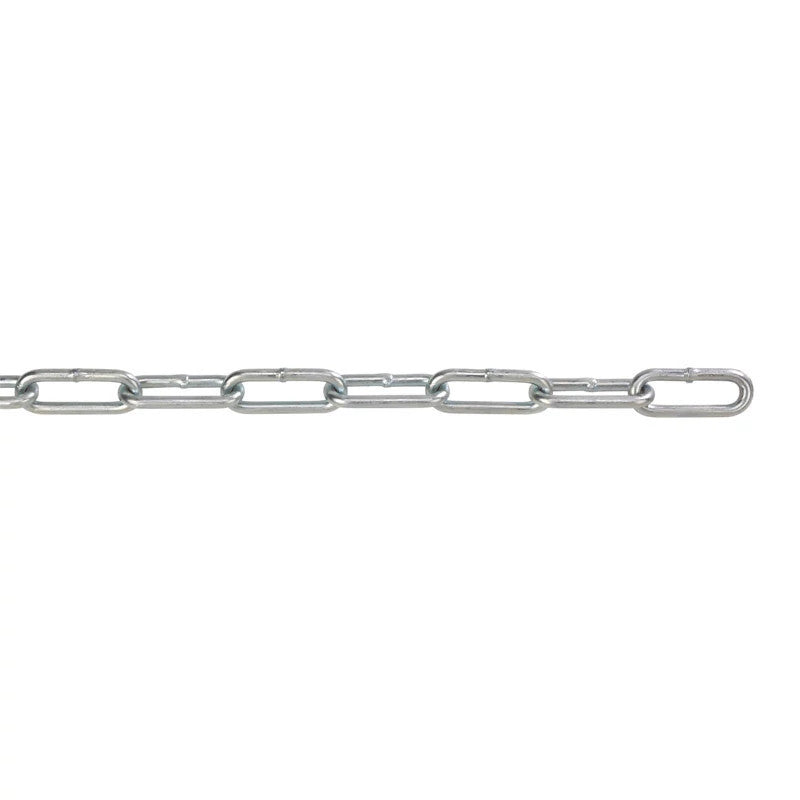 PCCH0810-2111 - OEM 2/0 STRAIGHT LINK COIL ZINC-PLATED CHAIN 350" - CASE CONSTRUCTION
