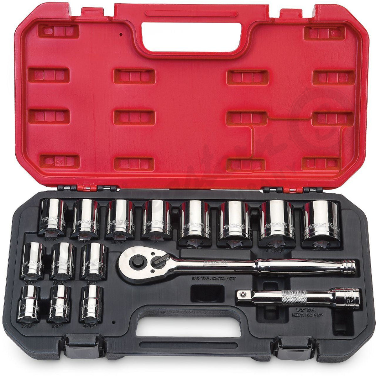SC30001AA - OEM 16-PIECE IH 1/2IN DRIVE SOCKET SET SAE - CASE CONSTRUCTION