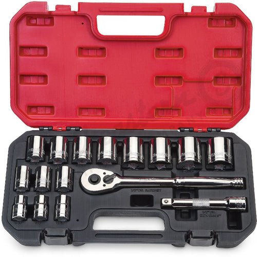 SC30001AA - OEM 16-PIECE IH 1/2IN DRIVE SOCKET SET SAE - CASE CONSTRUCTION