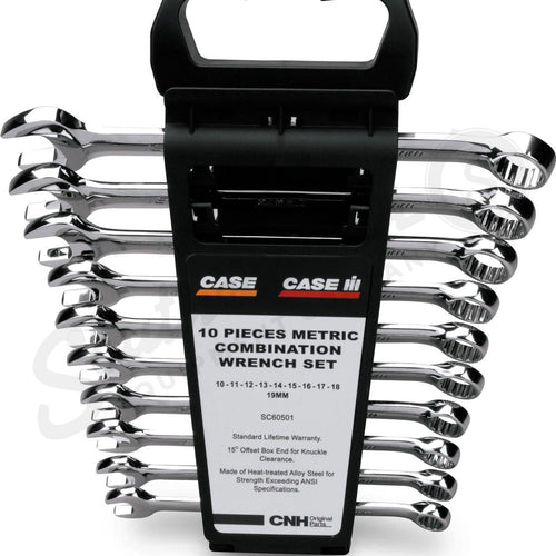 SC60501 - OEM 10-PIECE IH COMBINATION WRENCH SET METRIC - CASE CONSTRUCTION