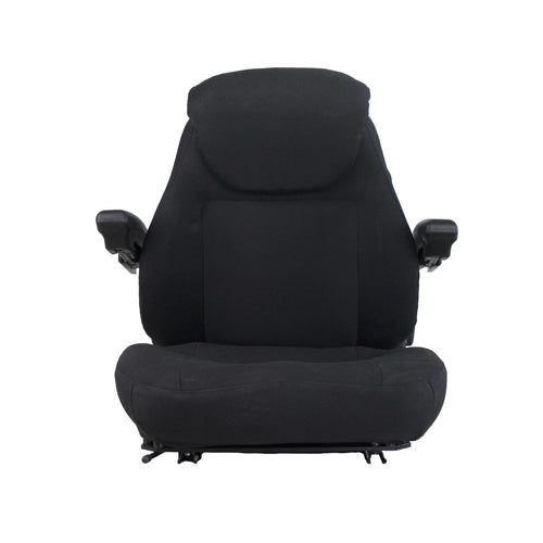 SEA-44000BEX - OEM UNIVERSAL CAB SEAT CORDURA FABRIC BLACK - CASE CONSTRUCTION
