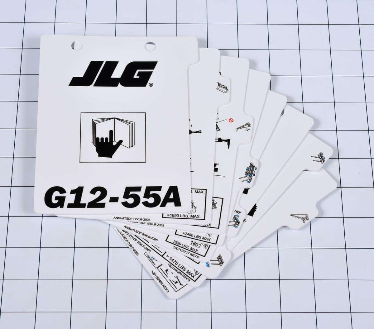 1001115540 - OEM BOOKLET G12-55A SUP. LOAD - JLG