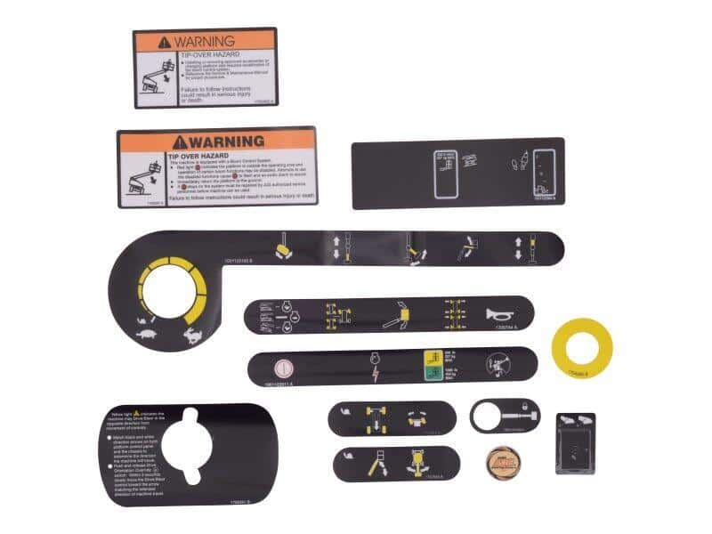 1001143930 - OEM PLATFORM BOX DECAL KIT - JLG