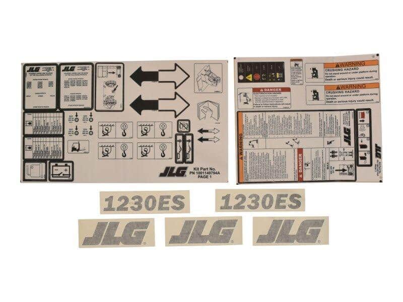 1001149794 - OEM 1230ES DECAL KIT - JLG