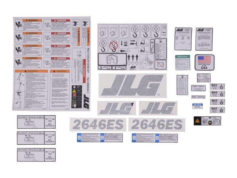 1001149798 - OEM 2646ES DECAL KIT - JLG