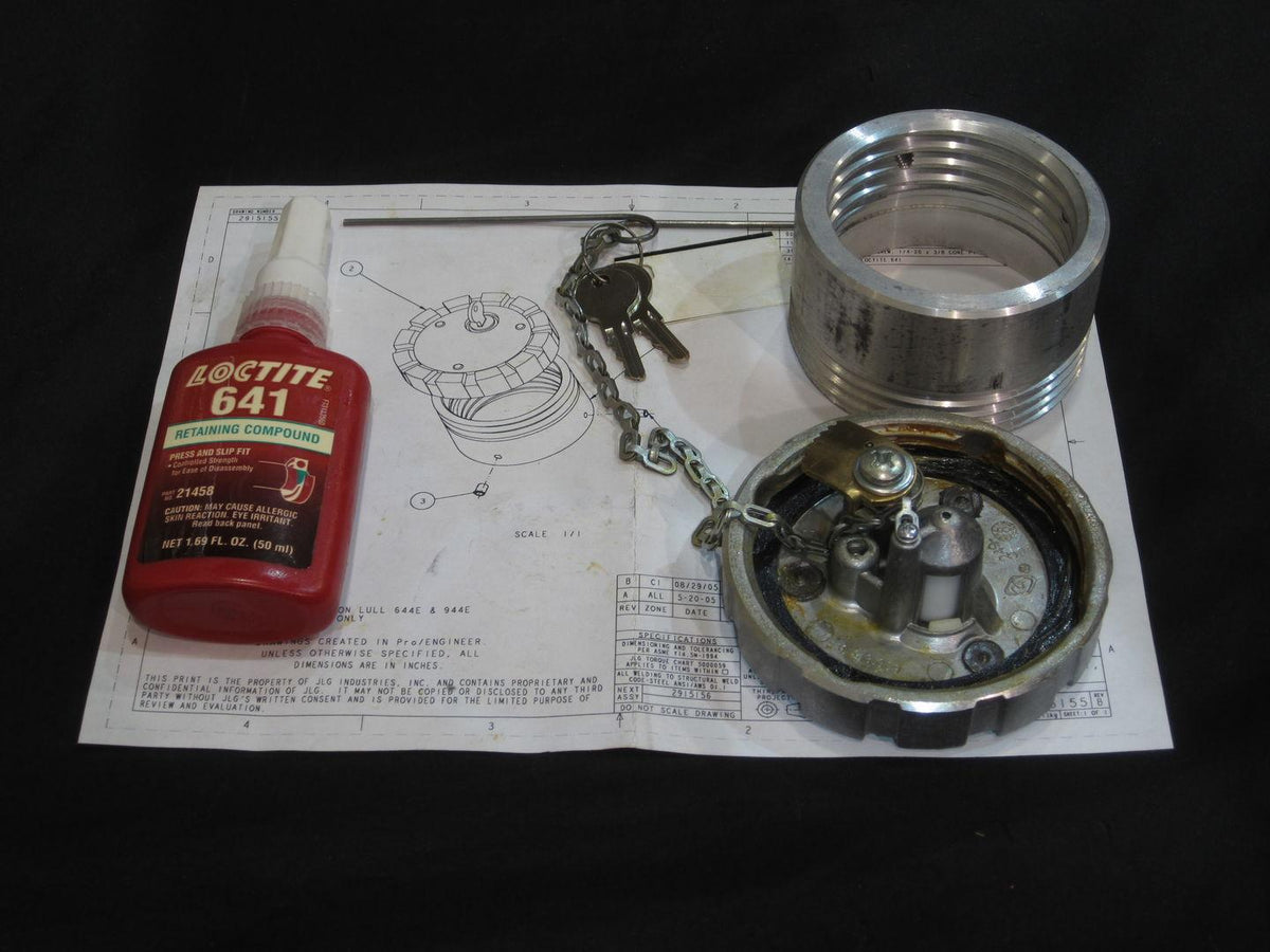 2915155 - OEM LOCKING FUEL CAP KIT - JLG