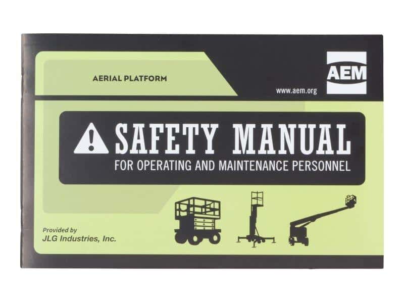 GN27581GT - OEM AEM AERIAL PLATFORM SAFETY MANUAL TO FIT GENIE MACHINES - JLG