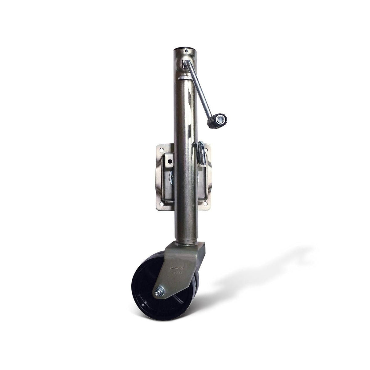 TJ-06-02KX - OEM TRAILER JACK w/ WHEELS 10IN LIFT - CASE CONSTRUCTION