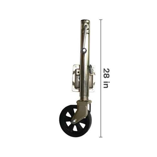 TJ-06-06KX - OEM TRAILER JACK w/ WHEELS 10IN LIFT - CASE CONSTRUCTION