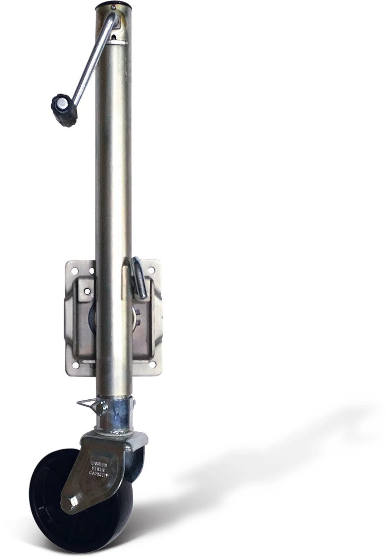 TJ-07-51LX - OEM TRAILER JACK w/ WHEELS 15IN LIFT - CASE CONSTRUCTION