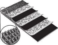 ZAH4700343 - OEM 3 PLY MINI ROUGH TOP ROUND BALER BELT w/ CLIPPER HOOKS - CASE CONSTRUCTION