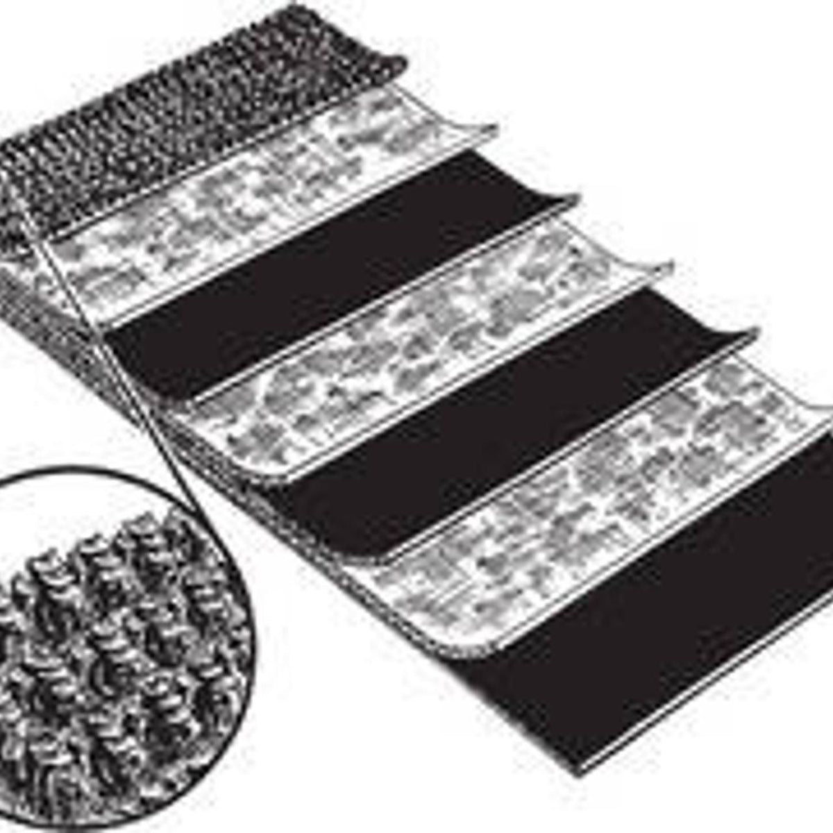 ZAH4700343 - OEM 3 PLY MINI ROUGH TOP ROUND BALER BELT w/ CLIPPER HOOKS - CASE CONSTRUCTION