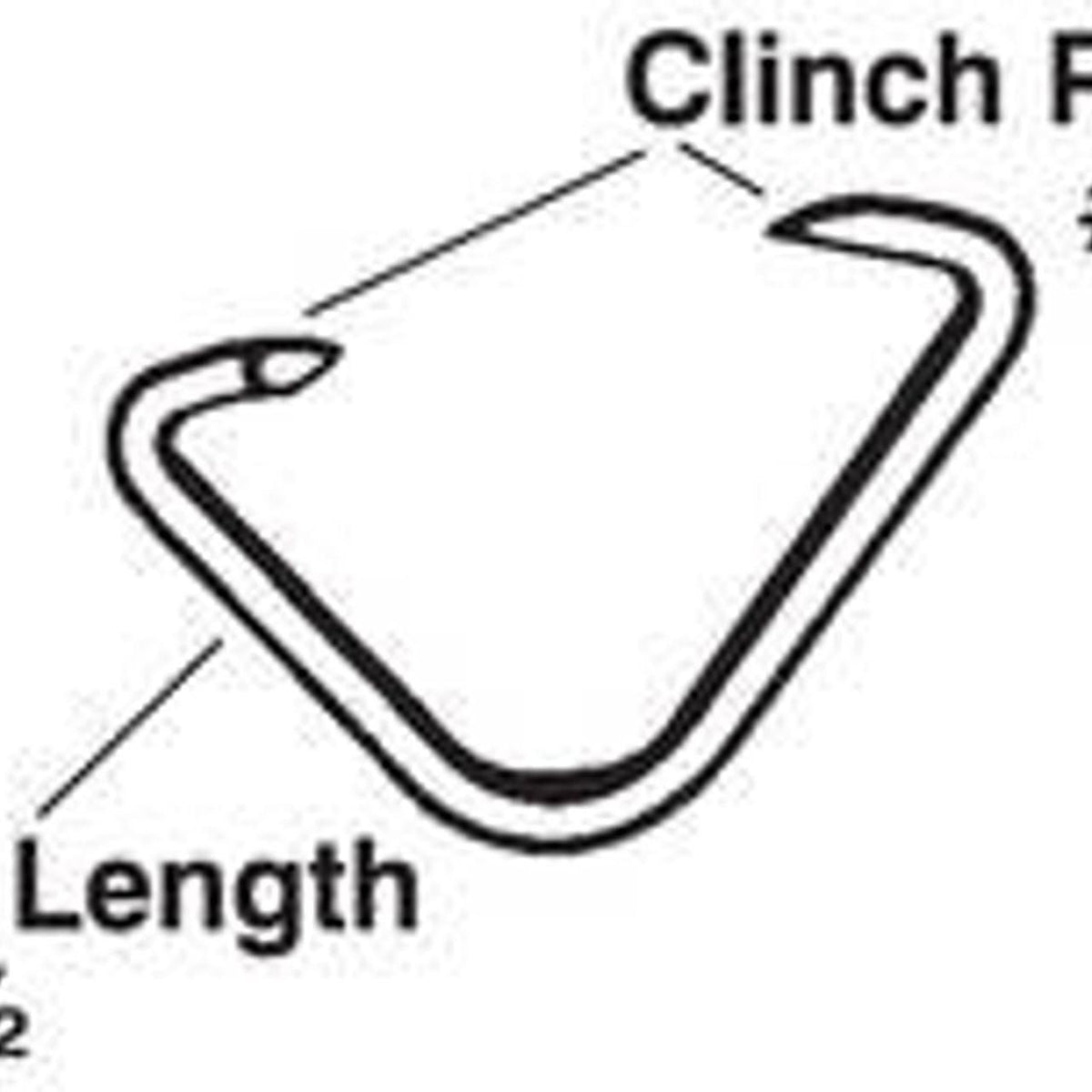 ZAH9000101 - OEM 4 RECTANGULAR HIGH TENSILE CLIPPER HOOKS 6IN CARDS 18-PACK - CASE CONSTRUCTION