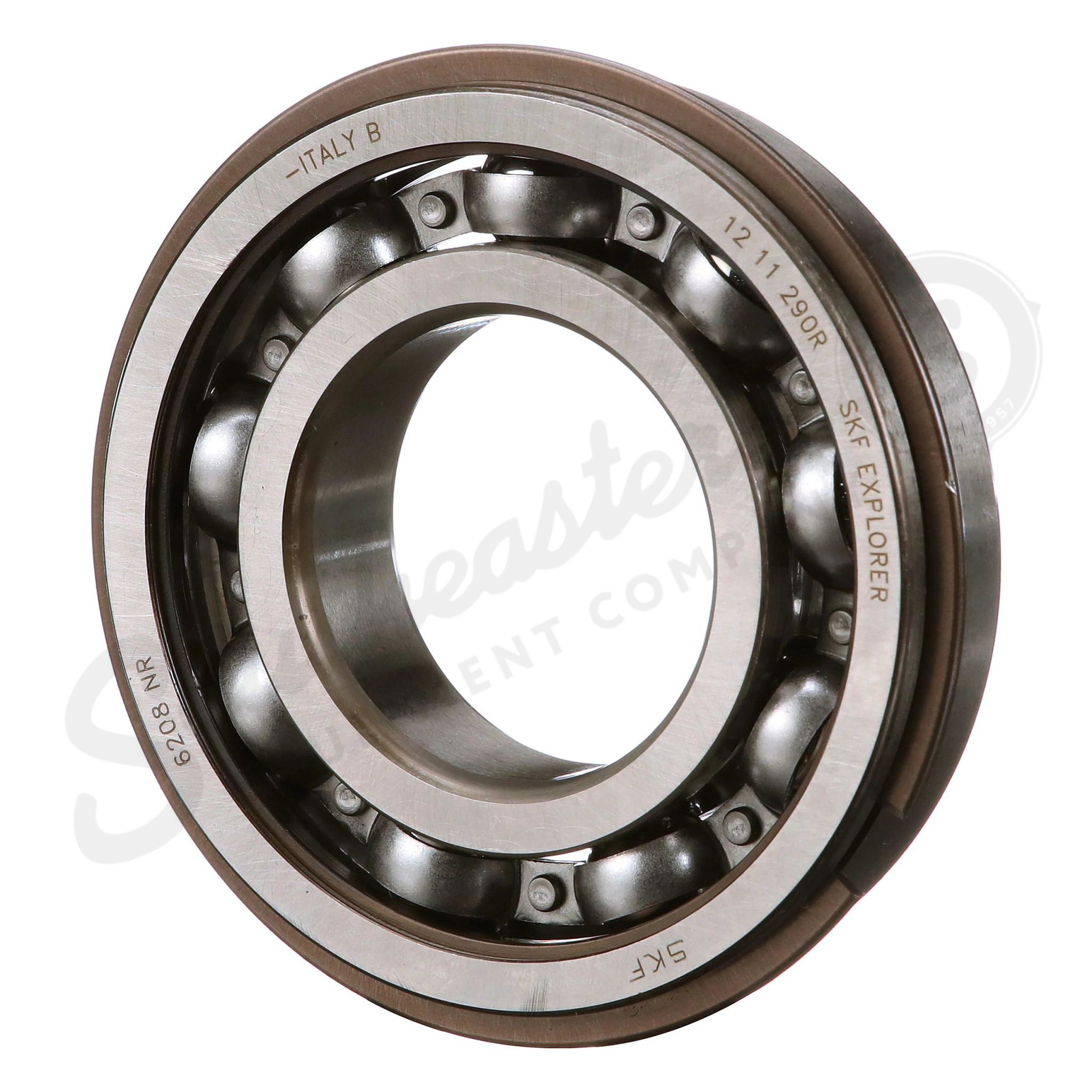 Ball bearing – 6208 NR – 40 mm ID x 80 mm OD x 18 mm W