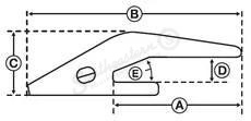 Bucket Tooth Shank – Weld-On Adapter