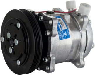 Case Construction Air Conditioning Compressor W/ Clutch and Pulley 12V 47741862 title
