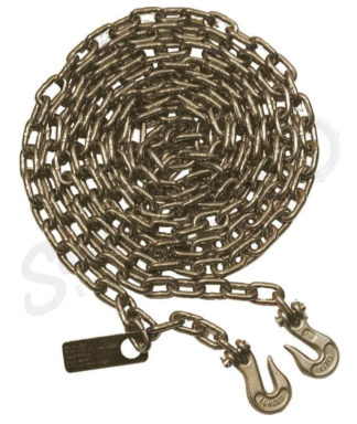 Grade 70 Chain Assembly - 3/8" x 16'' with Hooks marketing