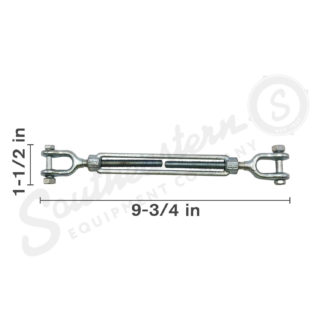 Jaw and Jaw Turnbuckle - 5/16" x 4 1/2" marketing