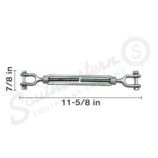 Jaw and Jaw Turnbuckle - 3/8" x 6" marketing