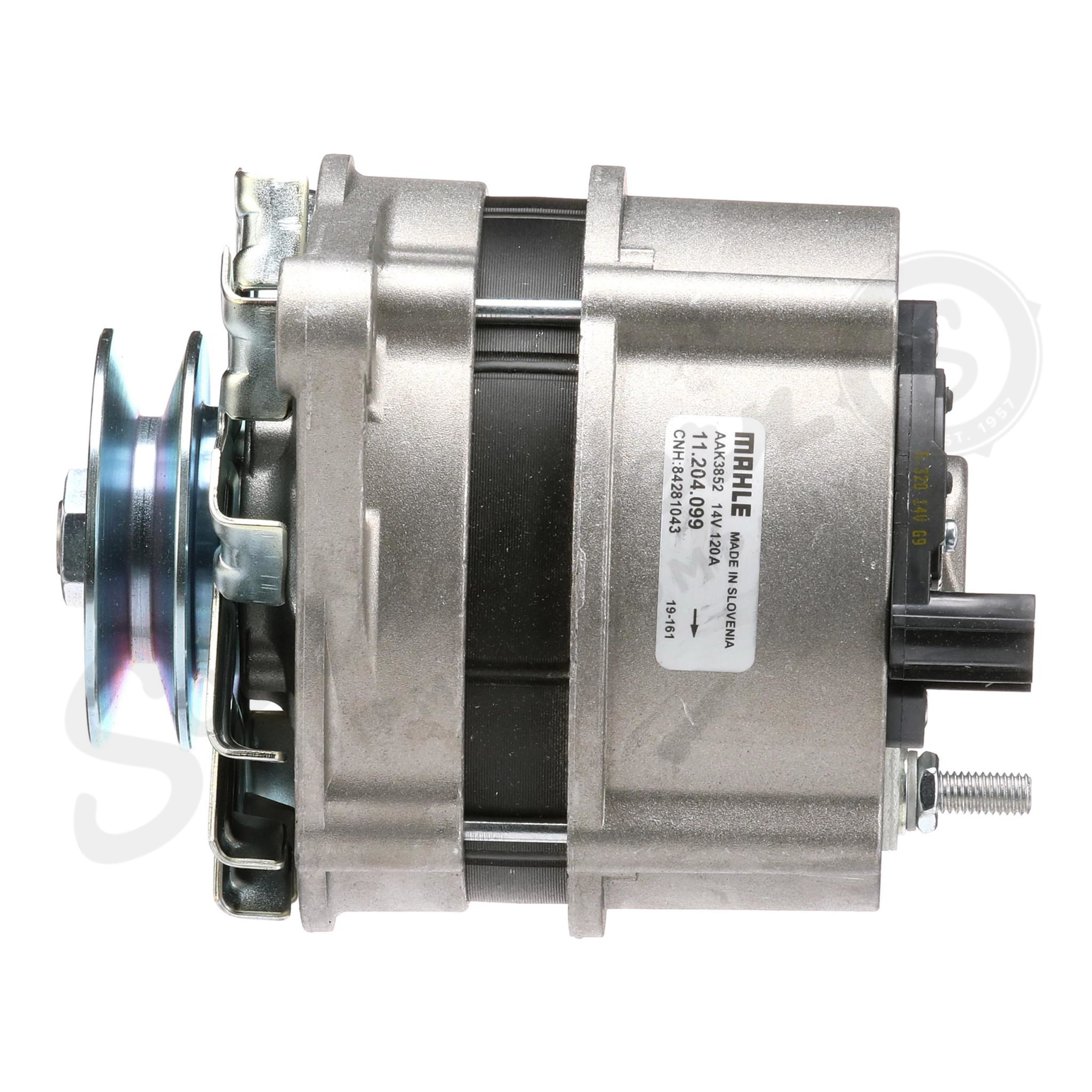 Alternator with Pulley – 12-Volt – 120-Amp