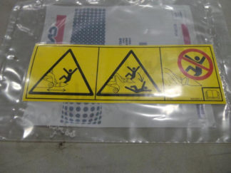 WARNING DECAL marketing