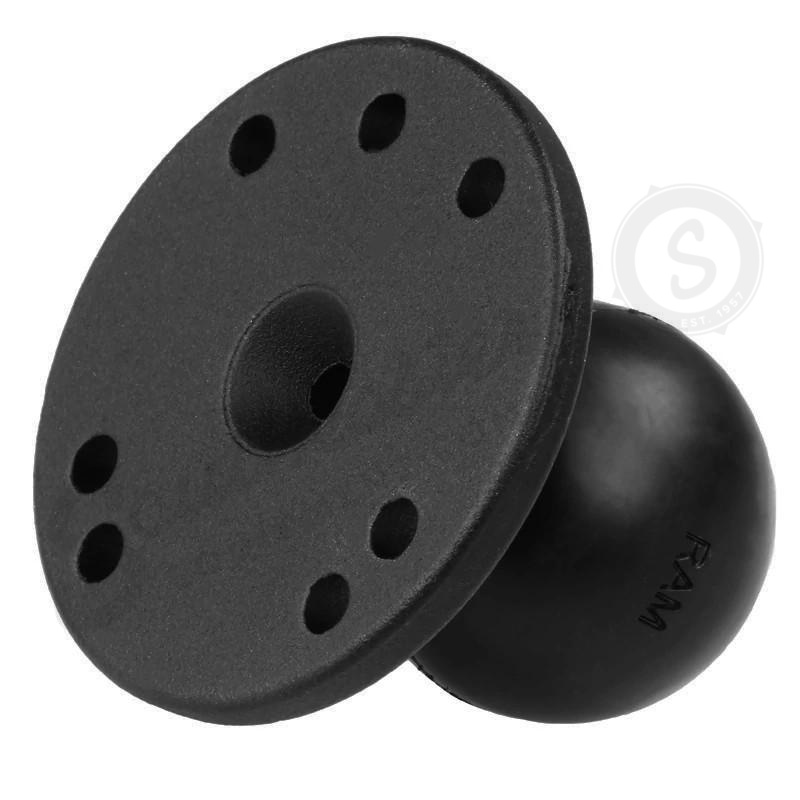 RAM® Round Plate with Ball – 1.5″ Ball/Socket Size