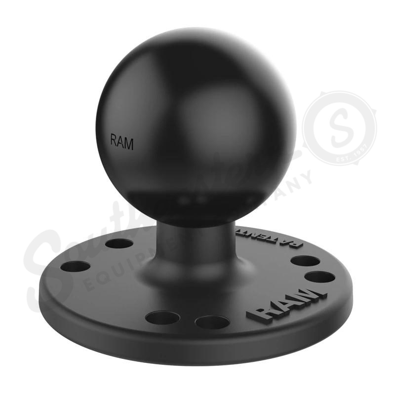 RAM® Round Plate with Ball – 1.5″ Ball/Socket Size