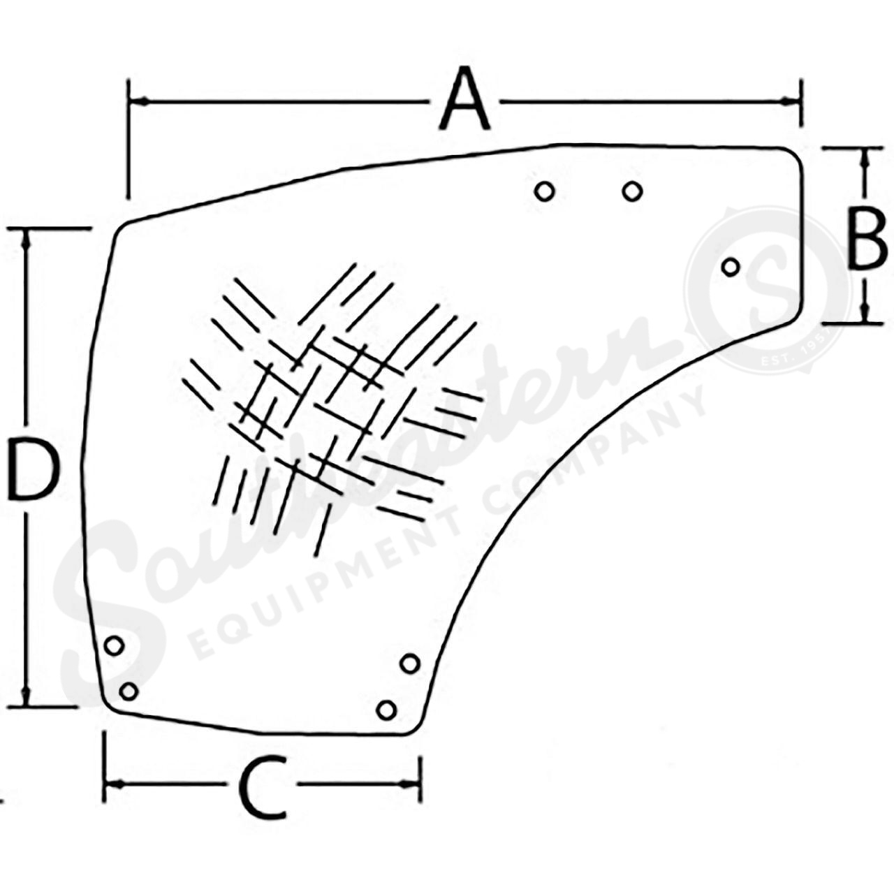 Cab Glass – Right-Hand Door