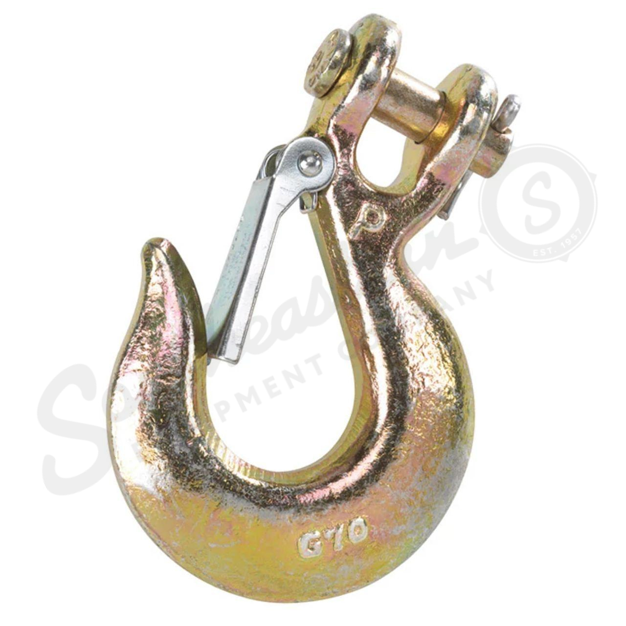 G70 Transport Clevis Slip Hooks with Latches – 5/8″ – 5-Pack