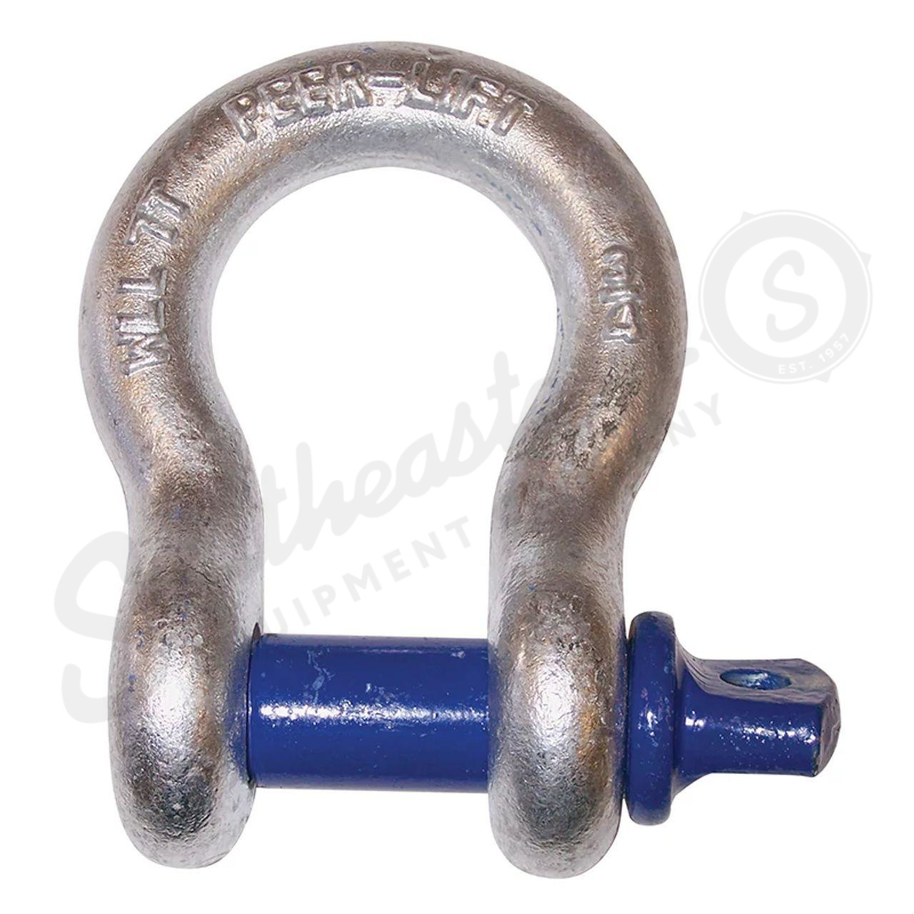 1″ Alloy Screw Pin Anchor Shackle – Hot-Dipped Galvanized – UPC Tagged